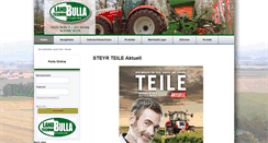 Desktop Screenshot of landtechnikbulla.at
